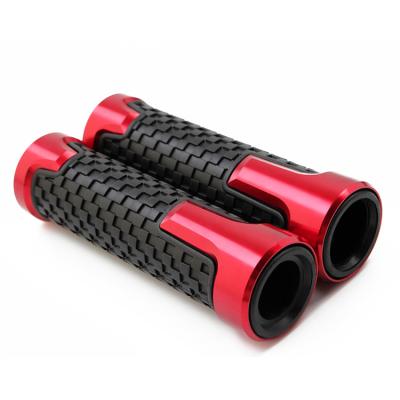 China ABS plastic rubber + CNC Aluminum alloy Universal Non-Slip Motorcycle Handlebar Grips 7/8