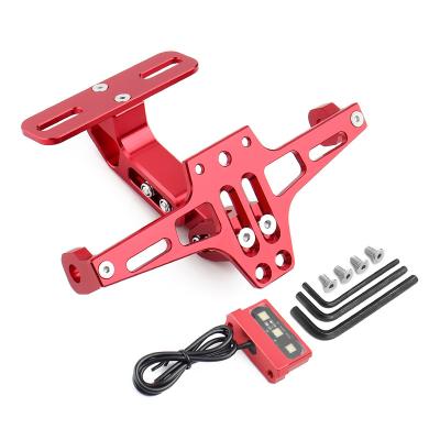 China CNC Aluminum For HONDA CBR 125R For RC125 200 Bracket Row Universal Motorcycle Adjustable Tail License Plate Frame Bracket 390 690 990 for sale