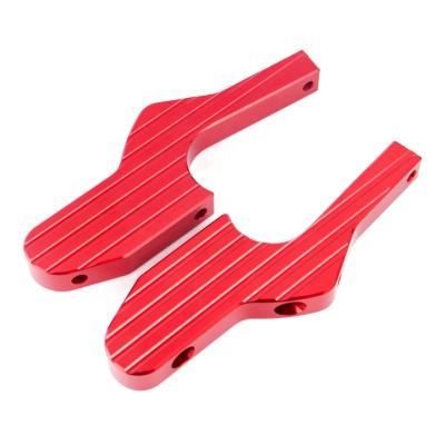 China CNC Aluminum Alloy Motorcycle Cnc Passenger Foot Peg Extensions Extended Footpeg For Vespa GT GTS GTV 60 125 150 200 250 300 300ie for sale