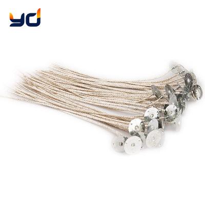 China Customize Scented Candle Soy Wax HTP Cotton Wicks With Braided Paper Fibers For Supplies Candle Making Accessories for sale