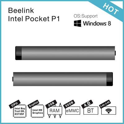 Cina Scatola XBMC di Windows 8,1 Intel Z3735F 4K Intel TV di sostegno di Beelink P1/nucleo 2GB/32GB WIFI a due bande quadrato di Kodi in vendita