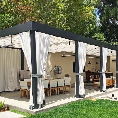 China China Outdoor Wooden Modern Garden Pergola Wpc Gazebo Tent Canopy Furniture Series Desk Model Easily Assembled Waterproof Pergola for sale