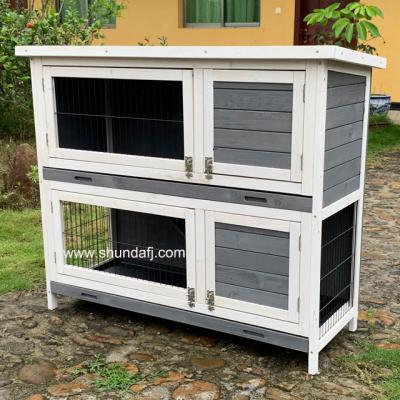 China SDR020 Hutch Guinea Pig Viable Wooden Hutch For Sale for sale