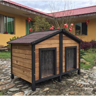 China SDD012 Viable Decorative Double Decker Dog Kennel Dog House for Large Dog for sale