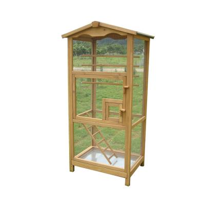 China SDB003XL Wholesale Handmade Sustainable Pet Avairy Wooden Bird Cage for sale