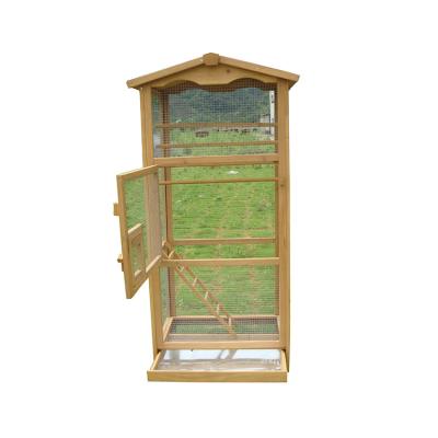 China SDB003XL Big Bird Viable Wholesale Wooden Outdoor Aviary Bird Cage Animal Cage for sale