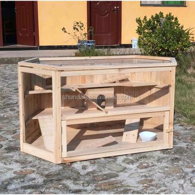 China Sustainable Wooden Hamster SDHC001 Cage for sale