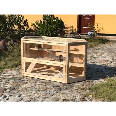 China Sustainable Wooden Hamster SDHC001 Cage In Stock for sale