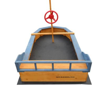 China SDSB004 Funny Custom Made Boat Shape Size Kid Kid Sandbox Wholesale SDSB004 for sale