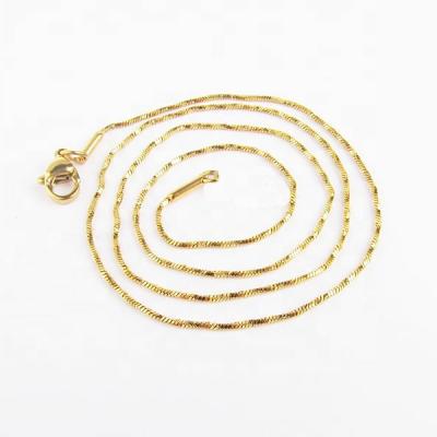 China TRENDY Trendy Twisted Snake Chain Gold Filled Stainless Steel Body Chain Jewelry for sale