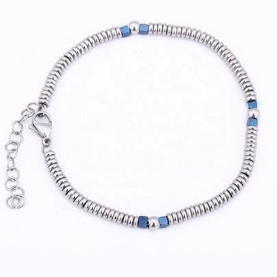 China Business/Casual/Sports 2021 Newest Mini Chain Bracelet Personality Trend Plating Blue Adjustable Bracelet Couples Unisex Pattern for sale