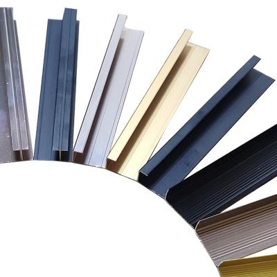 China Contemporary Aluminum Ceramic Tile Trim T Shape Copper Metal Transition Strip for sale