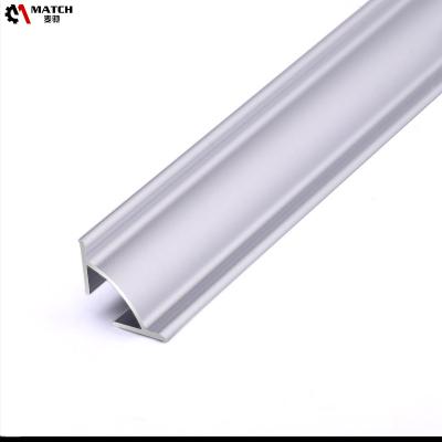 China 8mm 10mm 12mm Contemporary Custom Wholesale Aluminum Alloy Ceramic Tile Decorative Corner Strip for sale