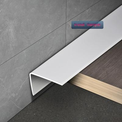 China Contemporary Chinese Suppliers Bulk Low Price Silver Tiles Edge Trim Right Angle Aluminum Corner Guard Tile for sale