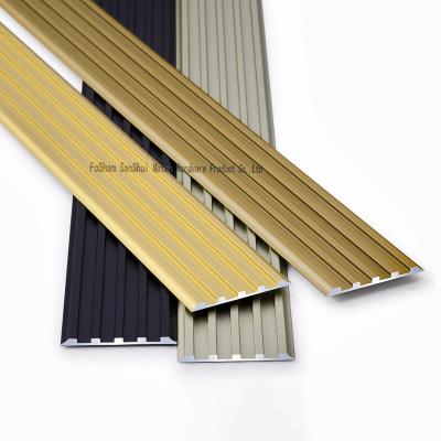 China Contemporary high quality aluminum edge decorative carpet tube sheet tube sheet stairs sniff stripwholesale for sale