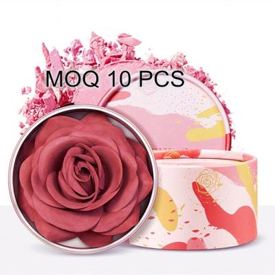 China New 3D Rose Petal Wholesale Blush Original Highlighter Bar OEM Private Label Blush Matte Vegan Cosmetics Good Quality Waterproof Makeup Beauty for sale