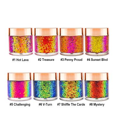 China Luxury Eyeshadow Loose Powder Ultra Shine Cruelty Free 1011 Glitter Highlighter Bar Glow Holographic Shimmer Makeup Cosmetic for sale