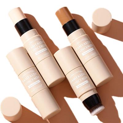 China Bleaching 2 in 1 Cosmetic Wholesale OEM Vegan Private Label Double Concealer Contour Stick Whitening Customized Logo Multi Highlighter Makeup for sale