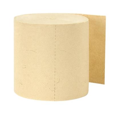 China Family Soft Comfortable Cheap Roll Wholesale Price Unbleached Thickening Customer Logo Printing Toilet Paper for sale