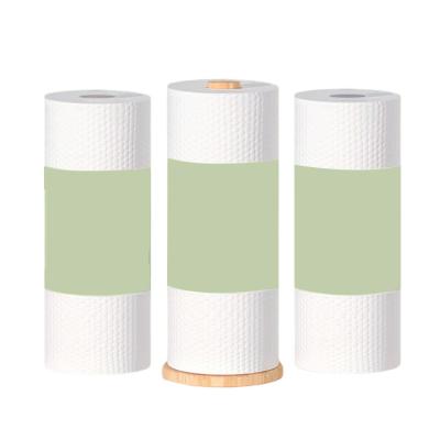 China Newly Designed Soft Cozy Three Layer Thickened Kitchen Paper Bulk Washable Bamboo Roll for sale