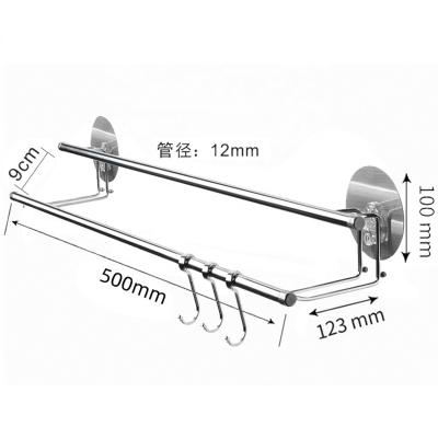 China Heater Stainless Steel Bathroom Accessories Double Towel Rack Towel Rail Towel Rack With Wall Mount zu verkaufen