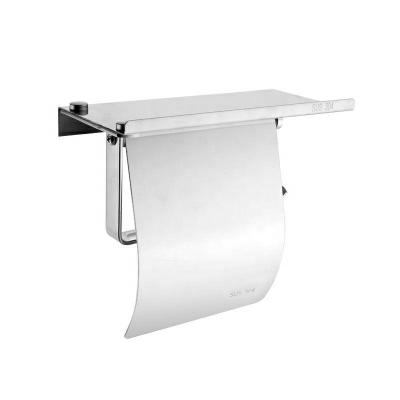 Κίνα Industrial Waterproof 304 Stainless Steel Toilet Paper Holder With Lid Paper Roll Holder Toilet Roll Paper Holder προς πώληση