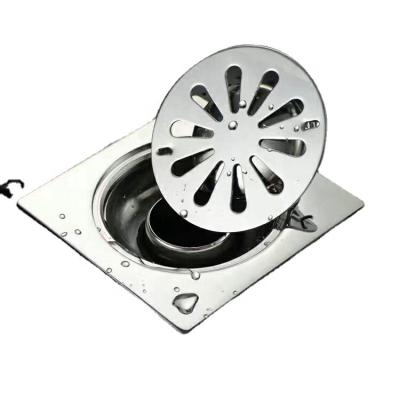 China Modern On Sale Smell-Resistant Brushed Nickel Finish Bathroom Shower 3.5 Inch Stainless Steel Kitchen Floor Drain for sale