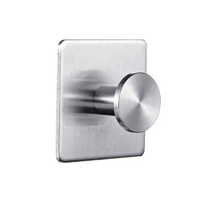 China Durable 5kg Stainless Steel Wall Hook Adhesive Towel Hook Damage Free Adhesive Hook for sale