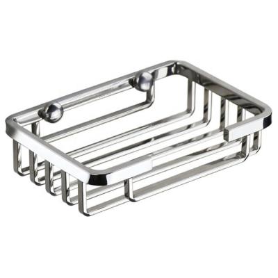 Κίνα Modern Luxury 304 Stainless Steel Bathroom Accessories Wire Wall Mounted Mirror Bathroom Polishing Shelves Soap Rack Soap Dish Rack προς πώληση