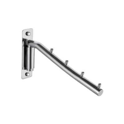 中国 With Hook Bathroom Accessories Stainless Steel Bath Towel Rack Towel Hook Wall Mounted Rotating Hanger 販売のため