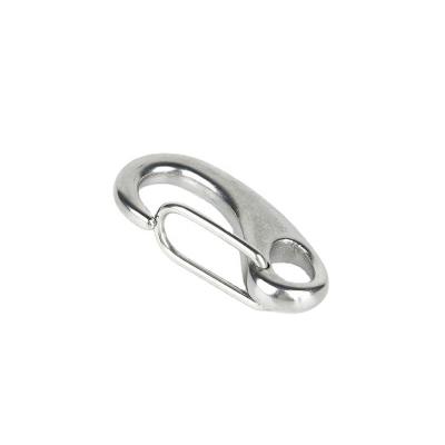 China Carbon Steel Shackle Quick Hanging Lobster Buckle Wire Rope Spring Egg Shaped Special Shaped Buckle 30mm-100mm for sale