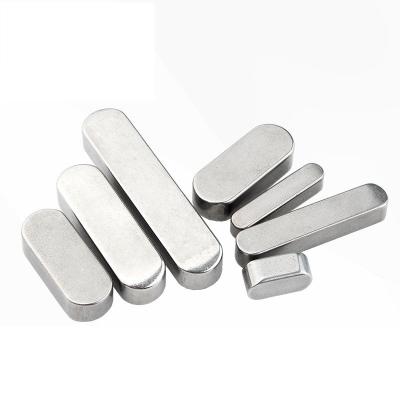 China Carbon Steel Stainless Steel Pin GB1096A Flat Key Flat Key Type Rounded Key Square Pin Horizontal Pin for sale