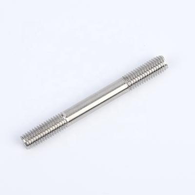 China Health Care Stain 304 Stainless Steel Stud Threaded Rod Tooth Screw Stud Pull Rod End End Extension Screw Manufacturer to Double for sale