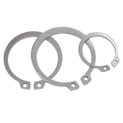 China Split Shaft Clamp Spring 304 Stainless Steel Split Ring DIN471 Baffle Snap Ring for sale