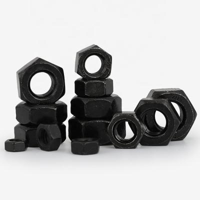 China Heavy Industry 304 Stainless Steel Hex Nuts, Black Galvanized for sale