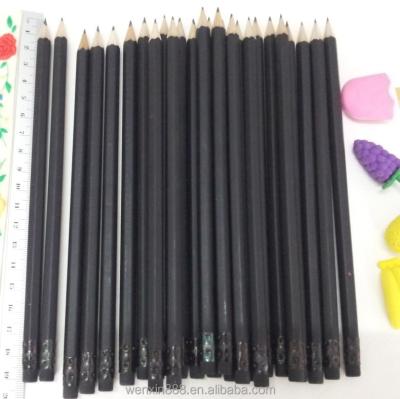 China office & School pencil 7inch blackwood matte finish HB pencil with black eraser for sale