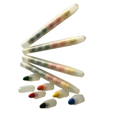 China 7color School Bullet Shape Stacked Plastic Pencil For Kids (LLC51003) for sale