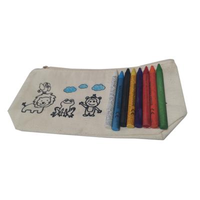 China Hot Selling Canvas School Bag Nonwoven Bag Drawing Set Bee 8.8cmwater-solution Wax Crayon Set (WX2108202) for sale