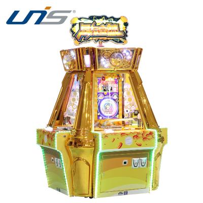 China UNIS Acrylic + Metal Arcade Game Machine Coin Pusher Machine Treasure Star for sale