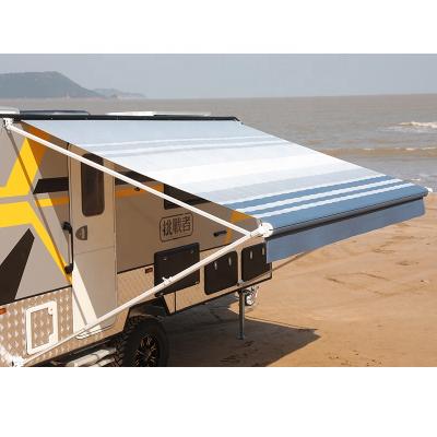 China Caravan trailer tent with LED strip Wareda factory direct sale camper trailer tent rv for sale