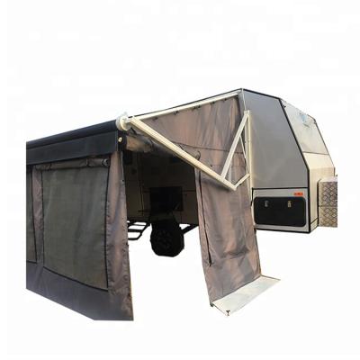 China With Waterproof And Heavy Duty RV Trailer Tents Car Side Tent Camper Trailer Tent for sale