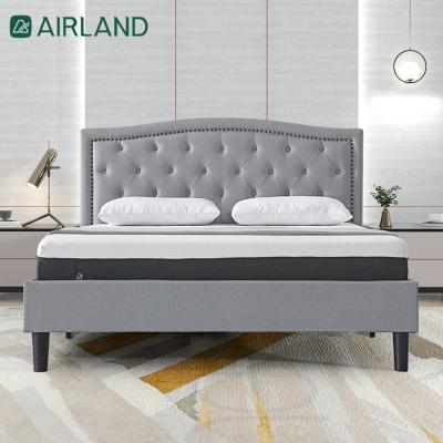 China New Design Adjustable Model American Style (Other) Modern Hotel Bed Frame Free Shipping Beds Double Size Wood Fashion PU Teen Korean Bed for sale