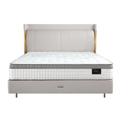 China Factory Direct Sale Gray Hotel Villa Bed Frame High Quality Noble And Queen Size Super Elegant Comfortable Queen Bed for sale