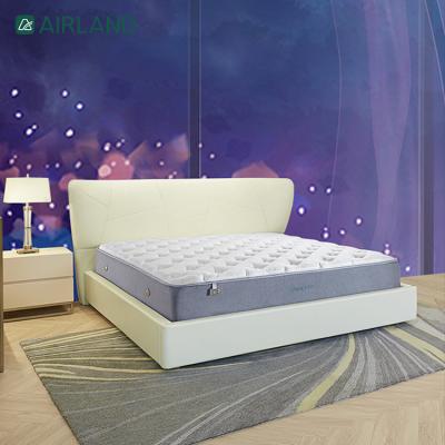 China Newest factory direct sales high quality five star hotel sponge genuine leather wooden double bed for sale