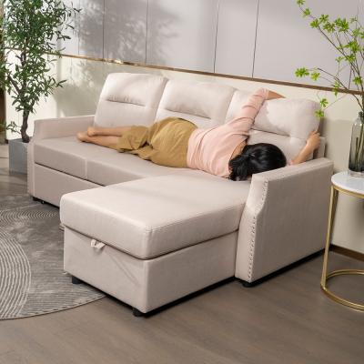 China Newest Structure Foldable Retractable Living Room Furniture Modern Style Couch Sofa Storage Sofa Bed for sale