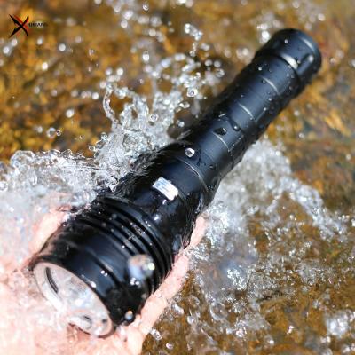 China High Bright Camping XHP50 LED Scuba Diving Flashlight Waterproof 100m Torch Dive LED Underwater Flashlights Diving Flashlight for sale