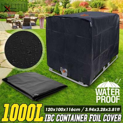 China 4 Color Modern Outdoor Garden Waterproof Cover 1000 Liter IBC Water Rain Tank Container Ton Barrel Sun Protective Foil for sale