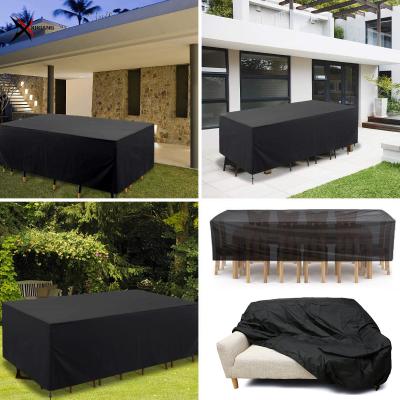 China Modern Heavy Duty Dust Proof Cloth Oxford Patio Table Cover Waterproof Outdoor Garden Furniture Cover for sale