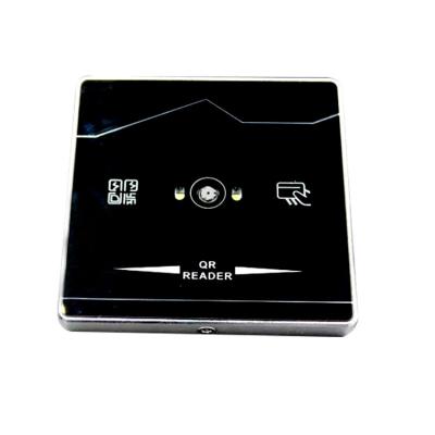 China Tempered Glass Scanner Wiegand RS485 USB Access Control RFID QR Code Reader (Code Window) 125K 13.56Mhz QR Code for sale