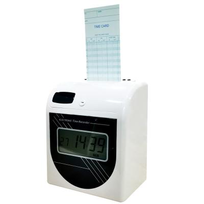 China 175mm W X 140mm D X 180mm H group date/time electronic punch card date employee time clock time recording machine for sale